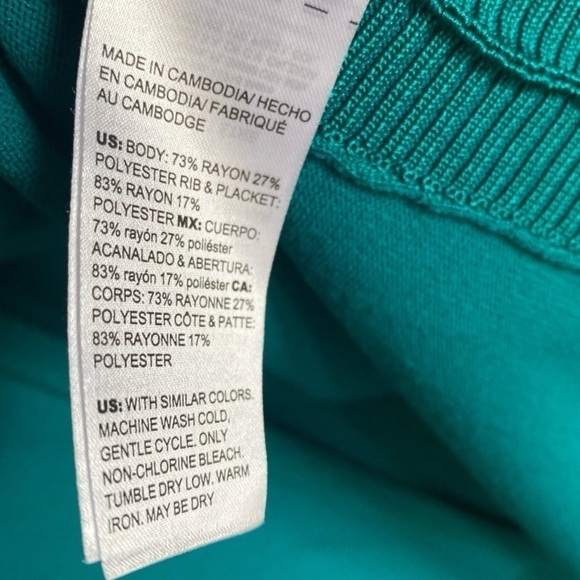 CHICOS Draped Straight Long Cardigan Sweater Open Front Size 3X Bright J… - Picture 8 of 13